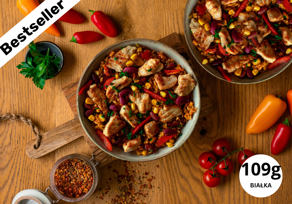 Kuřecí fajita bowl (XL, 2 porce)